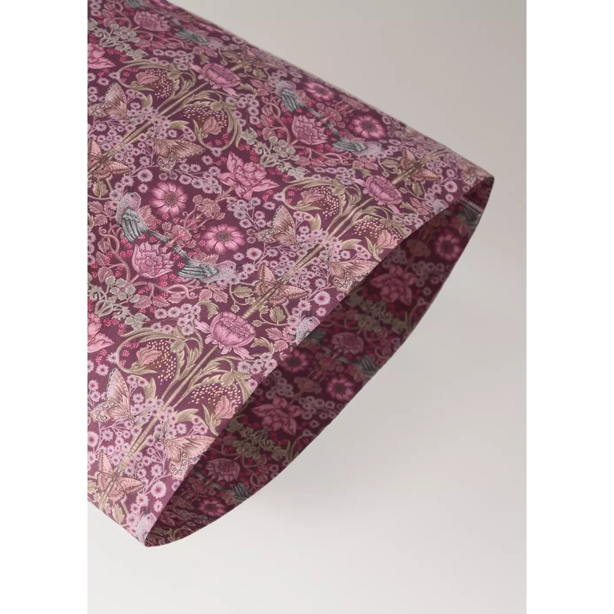 Taie d’oreiller en imprimé fleuri 45x110 cm prune, MANGO HOME