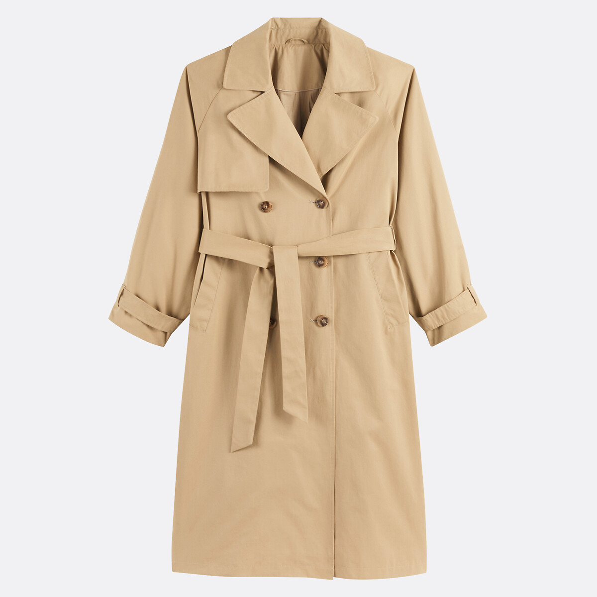 Trench long, Signature EMILE beige, LA REDOUTE COLLECTIONS