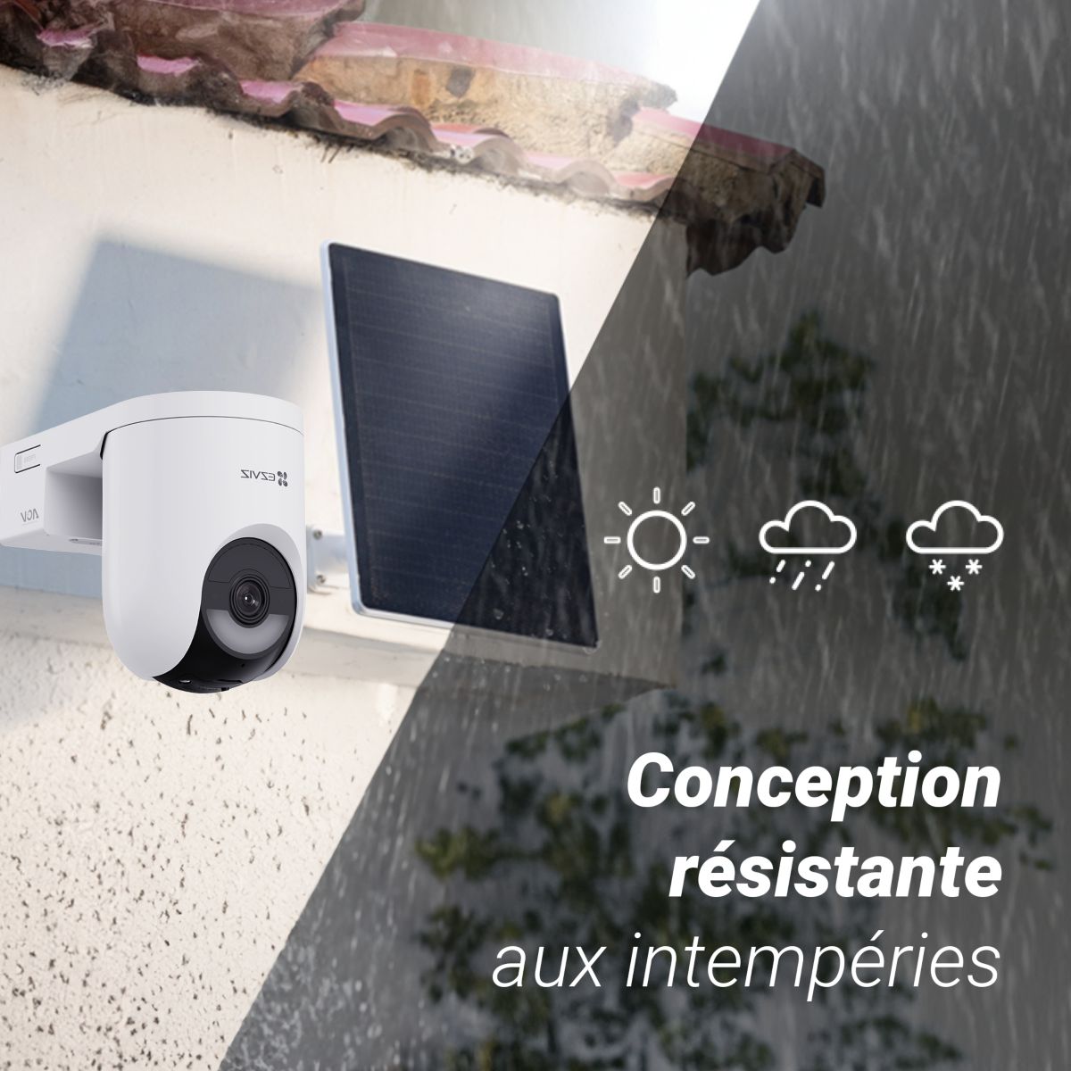 Caméra de surveillance HB8 Lite 4G & Wifi Kit couleur unique, EZVIZ