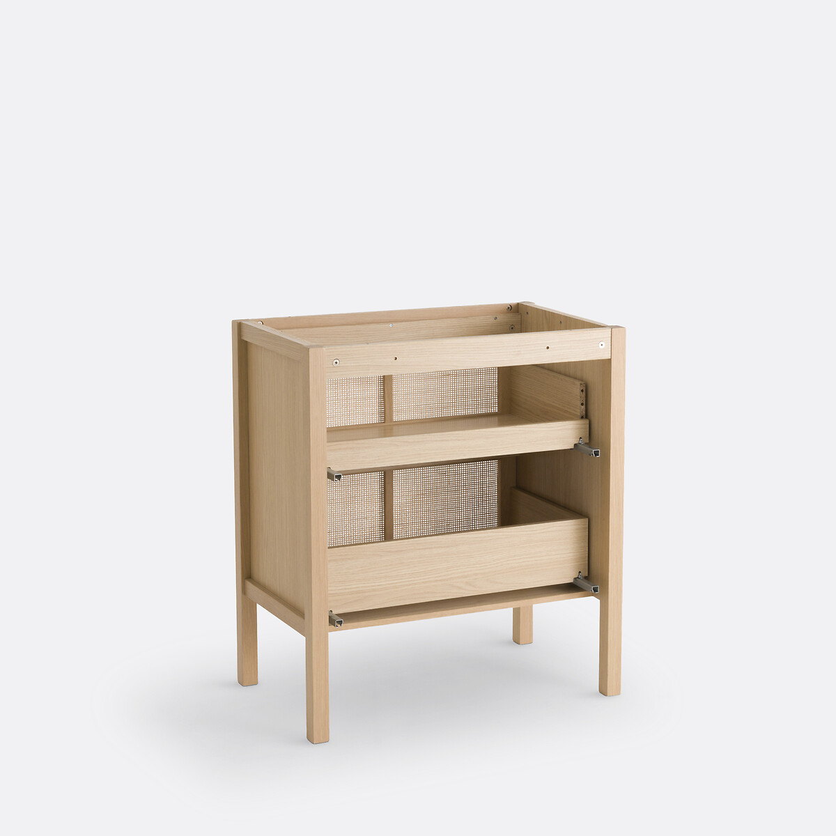 Lumpa L80cm Oak & Cane 2-Drawer Vanity Unit natural, LA REDOUTE INTERIEURS