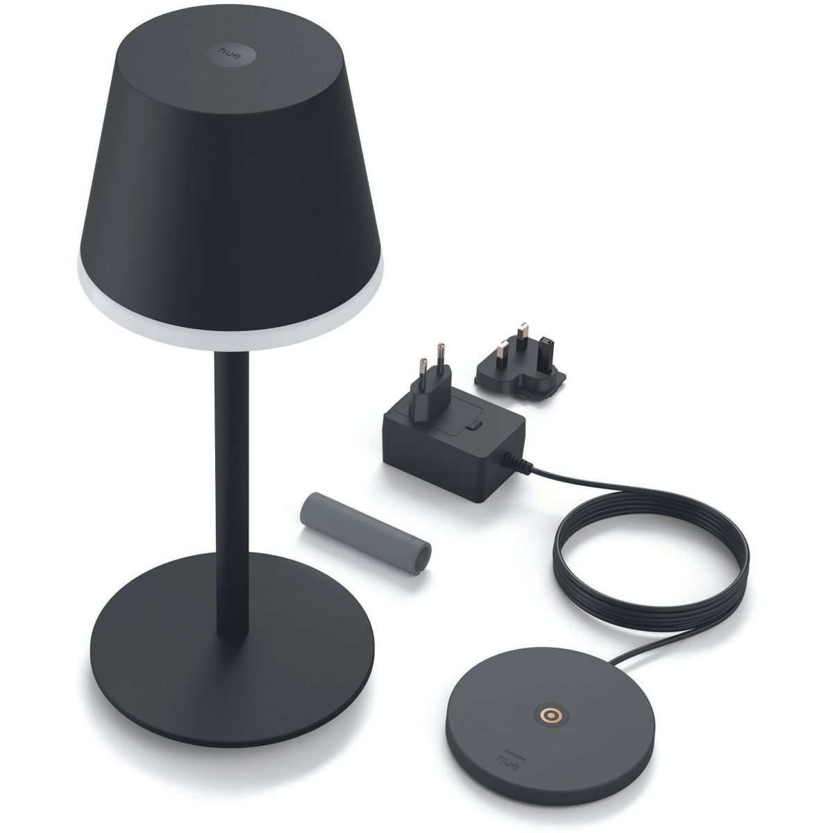 Lampe connectée GO Noir White&Color Ambiance transparente, PHILIPS HUE