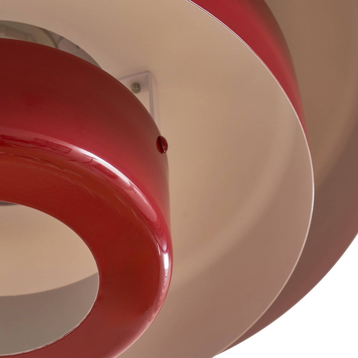 Suspension en métal vintage, Tivra rouge, LINDBY