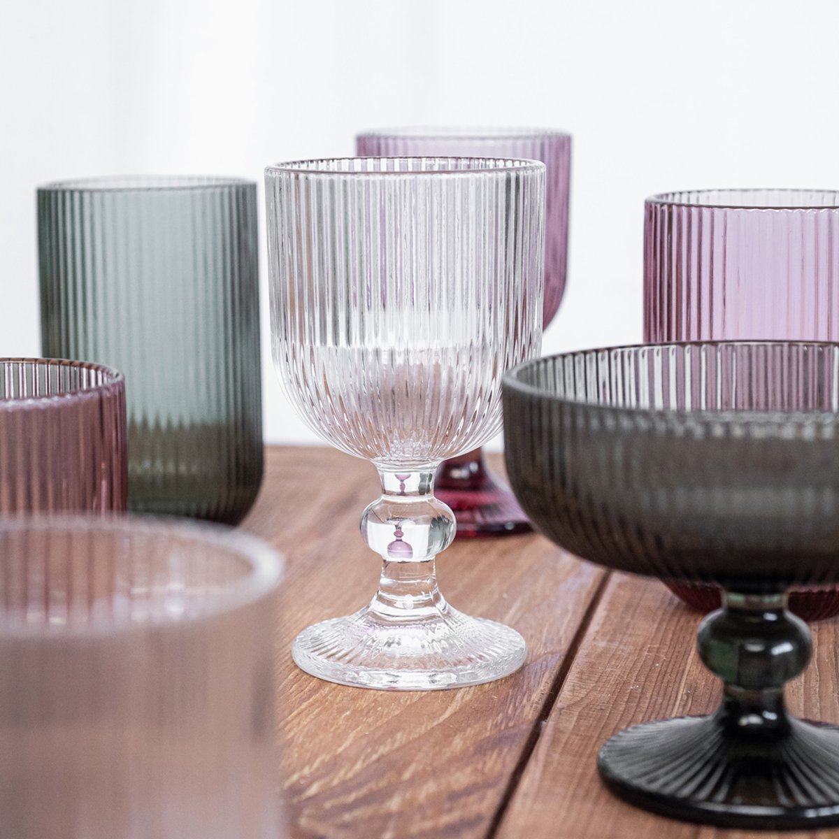 Boite de 6 verres à pied Dolce 25 cl transparent / cristal, TABLE PASSION