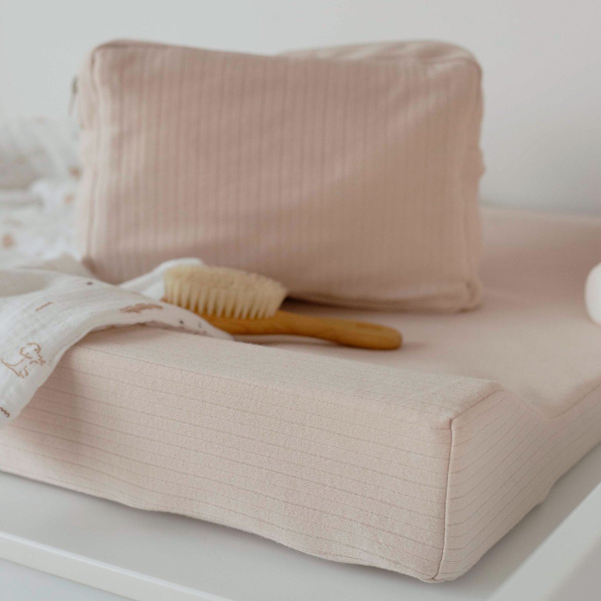 Housse matelas à langer – Beige – Tam Tam beige, TROIS KILOS SEPT