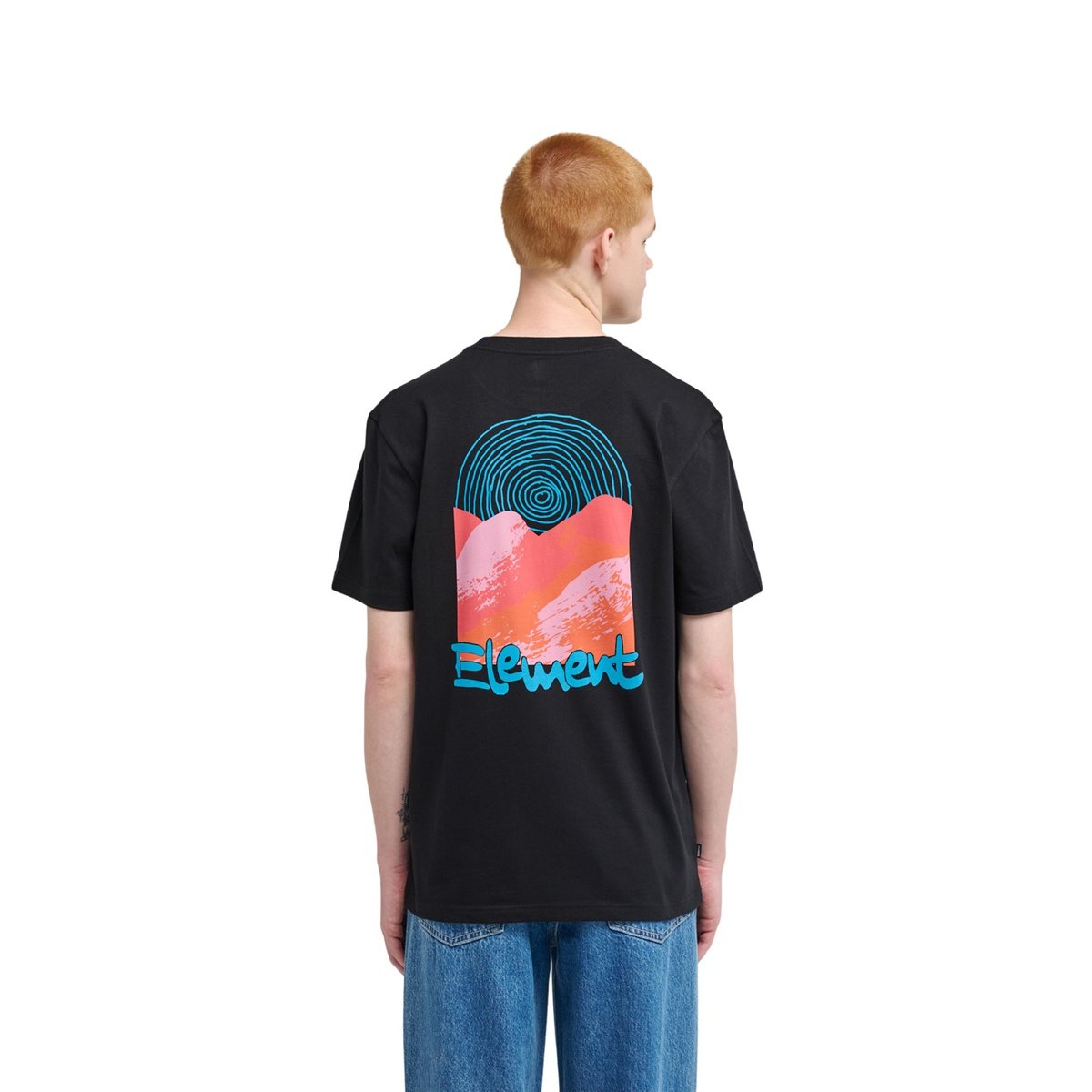 T-Shirt manches courtes SOUND WAVES noir flint black, ELEMENT