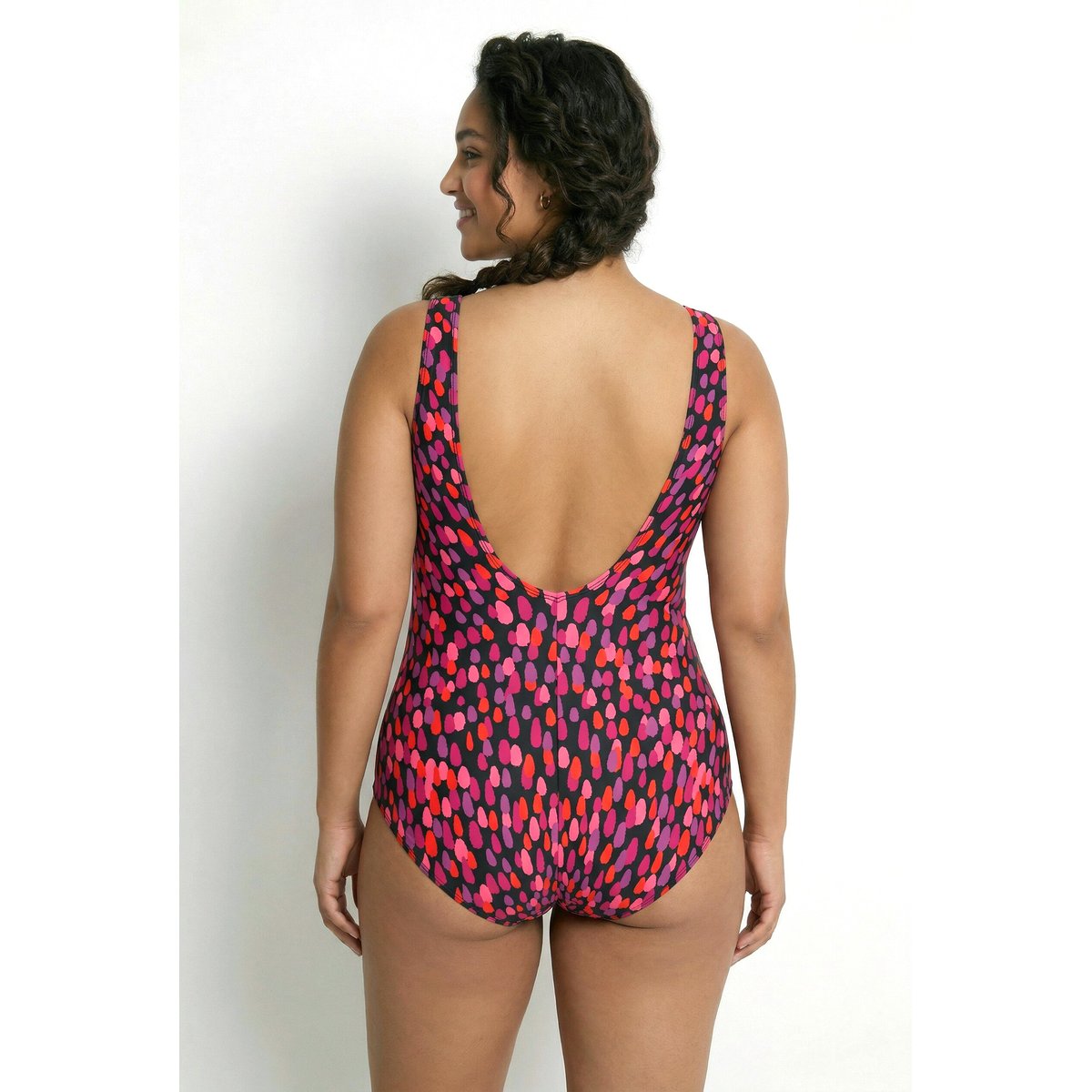 Maillot de bain avec bonnets souples orchidée, ULLA POPKEN