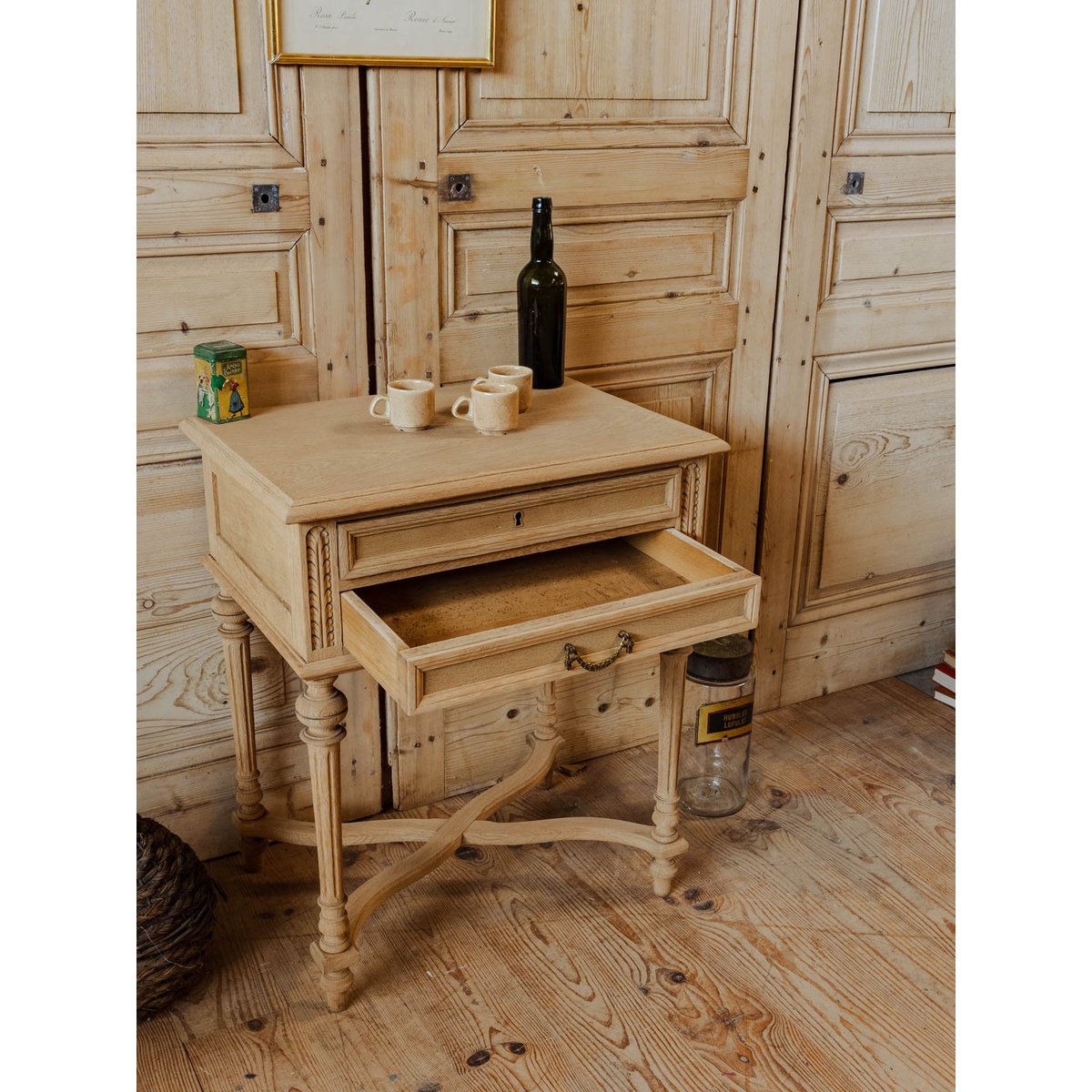 Meuble d'appoint en bois Gilbert N°1557 - Bon état bois clair, DEBONGOUT