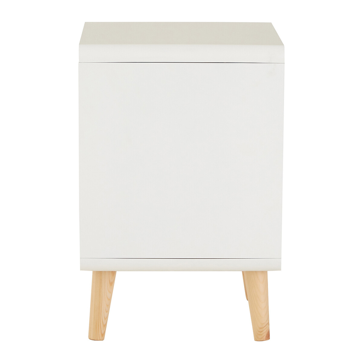 Freddy 1-Drawer Bedside Table with Shelf white, SO'HOME
