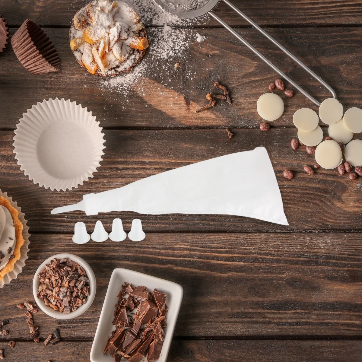 Set de 2 poches à douilles avec embouts SMART PASTRY transparent, ZENKER