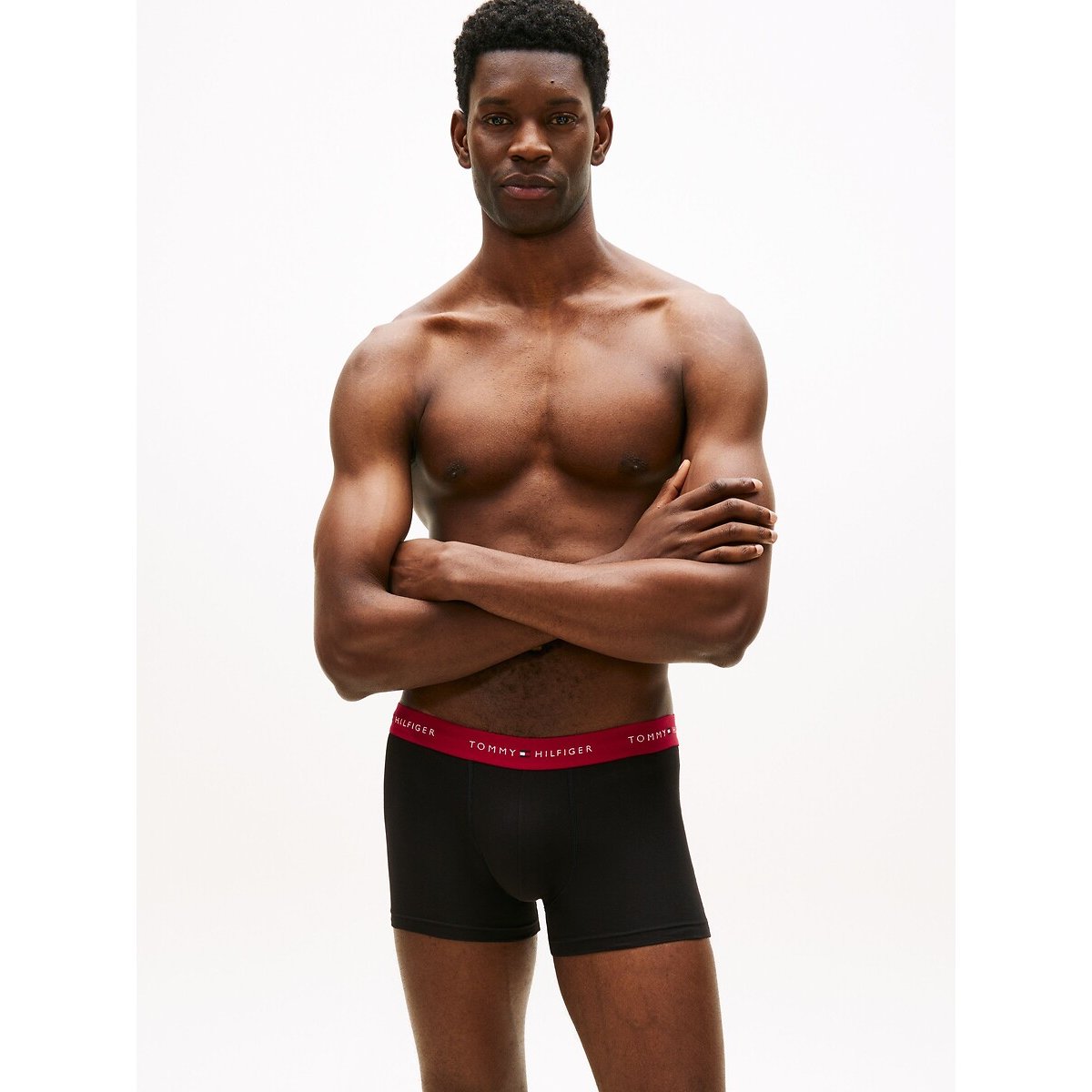 Lot de 3 boxers Everyday Essentials noir + ceint. multicolore, TOMMY HILFIGER