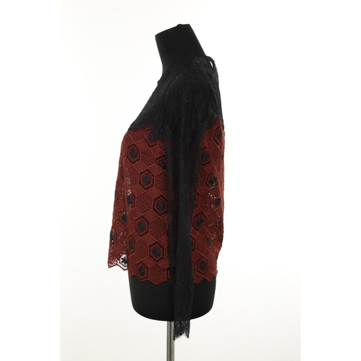 Blouse - Très Bon État noir, SANDRO