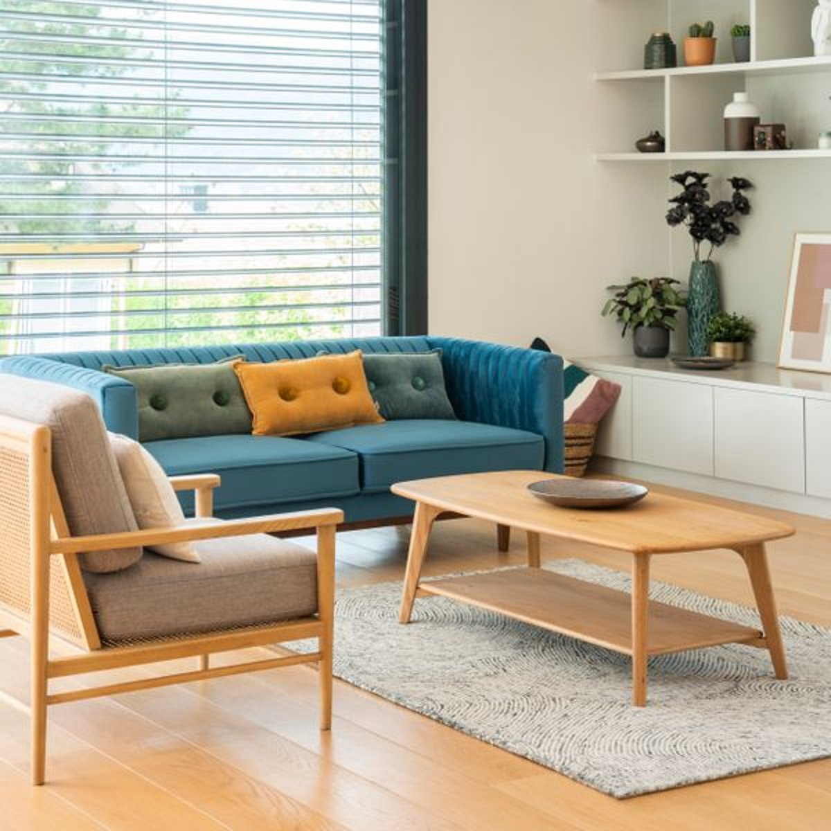 Table basse 120cm chêne naturel, ZAGO