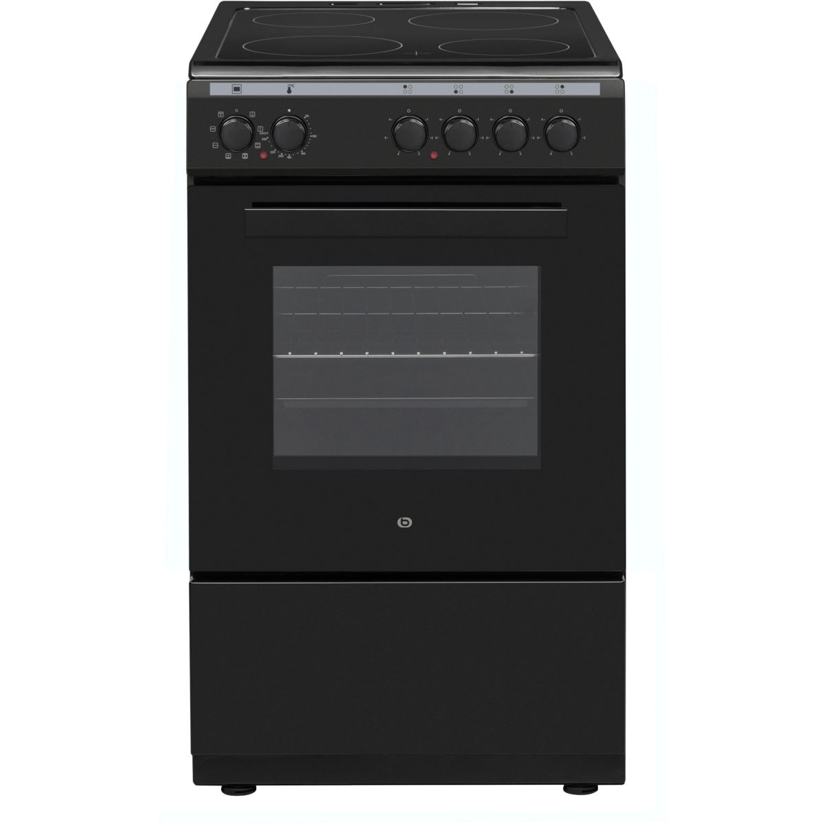 Cuisinière vitrocéramique ECVC5060n7 couleur unique, ESSENTIEL B