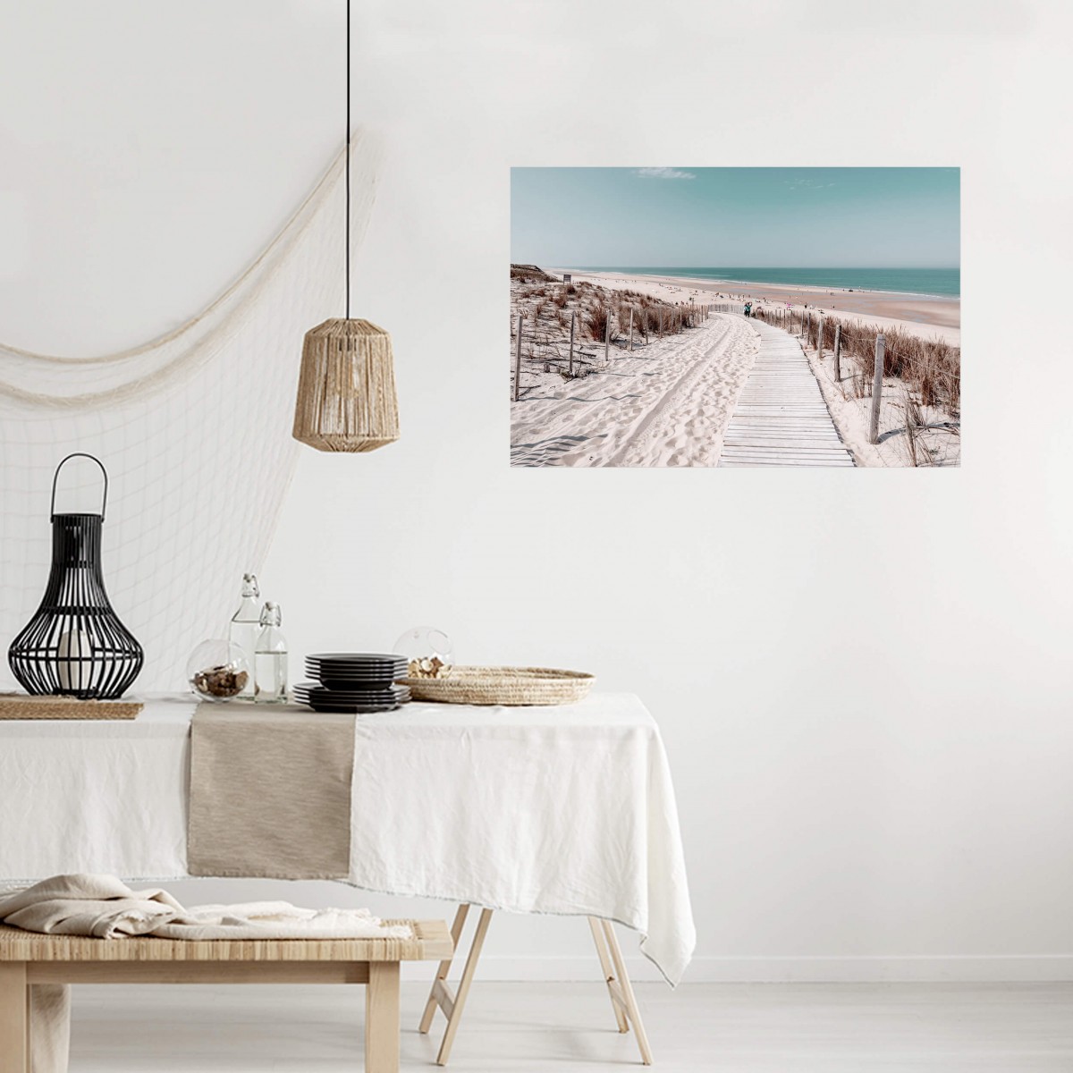 Tableau Mural Chemin De Plage PLAGE tableau en verre synthétique, CEANOTHE