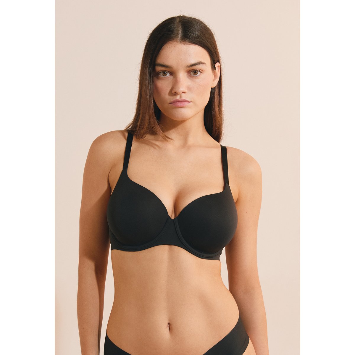 Soutien-gorge coques fines en microfibre PURE INVISIBLE noir, ETAM