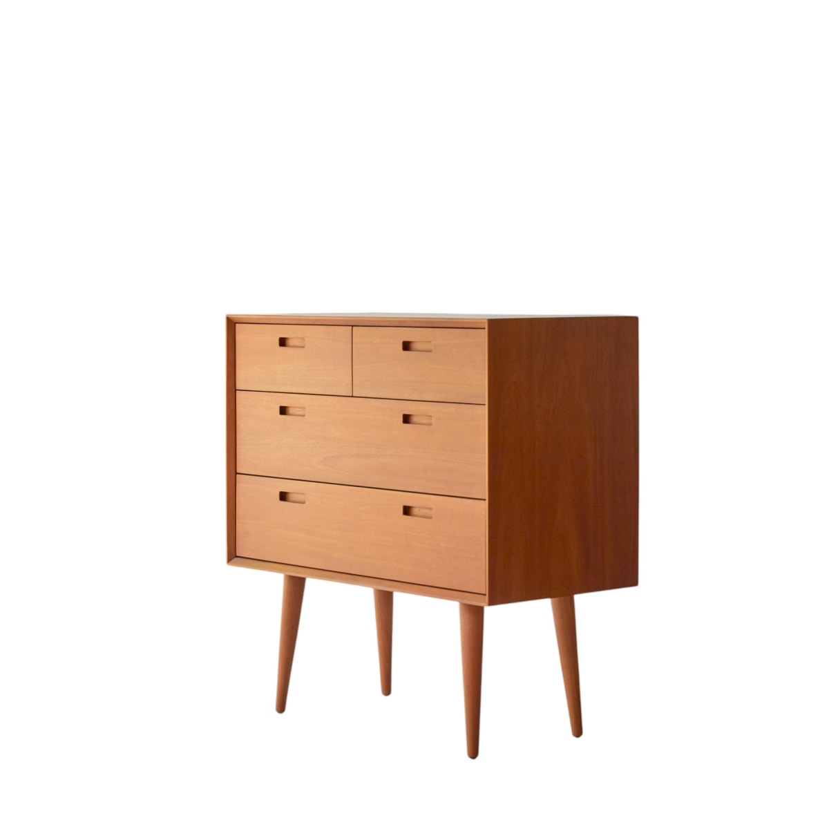 Commode en Acajou massif, MAGDA 50'S naturel, TIKAMOON