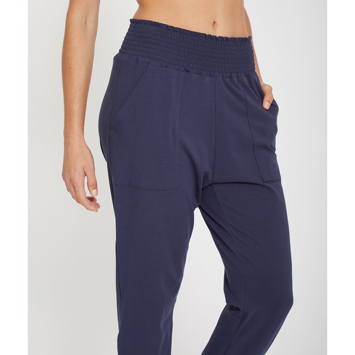 Pantalon fluide yoga  MORJIM noir, YOGA SEARCHER