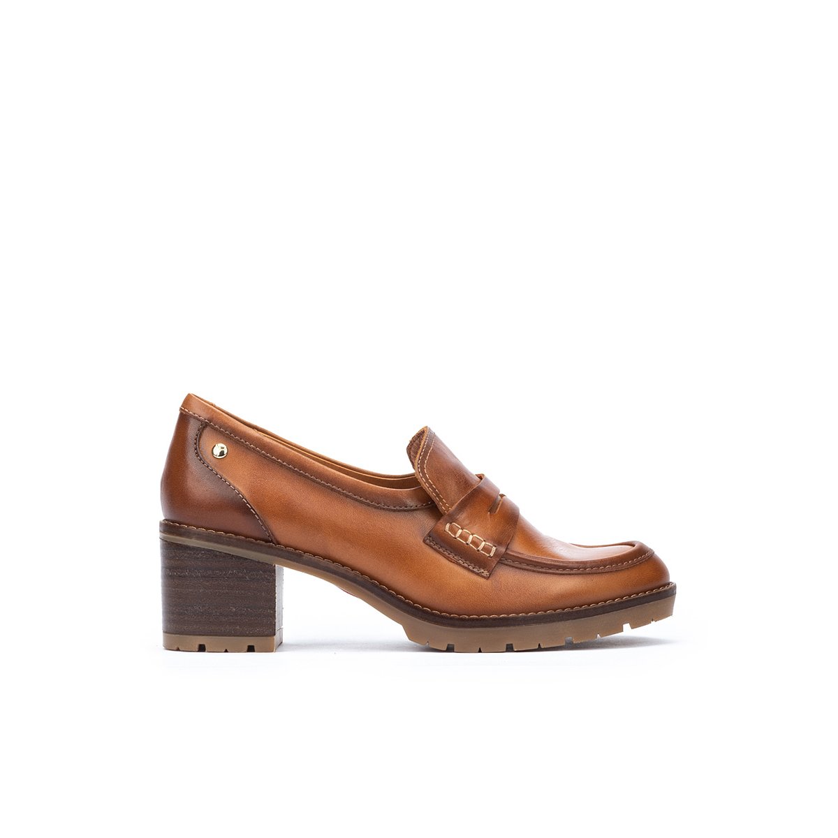 Chaussures à talon cuir Llanes brandy, PIKOLINOS