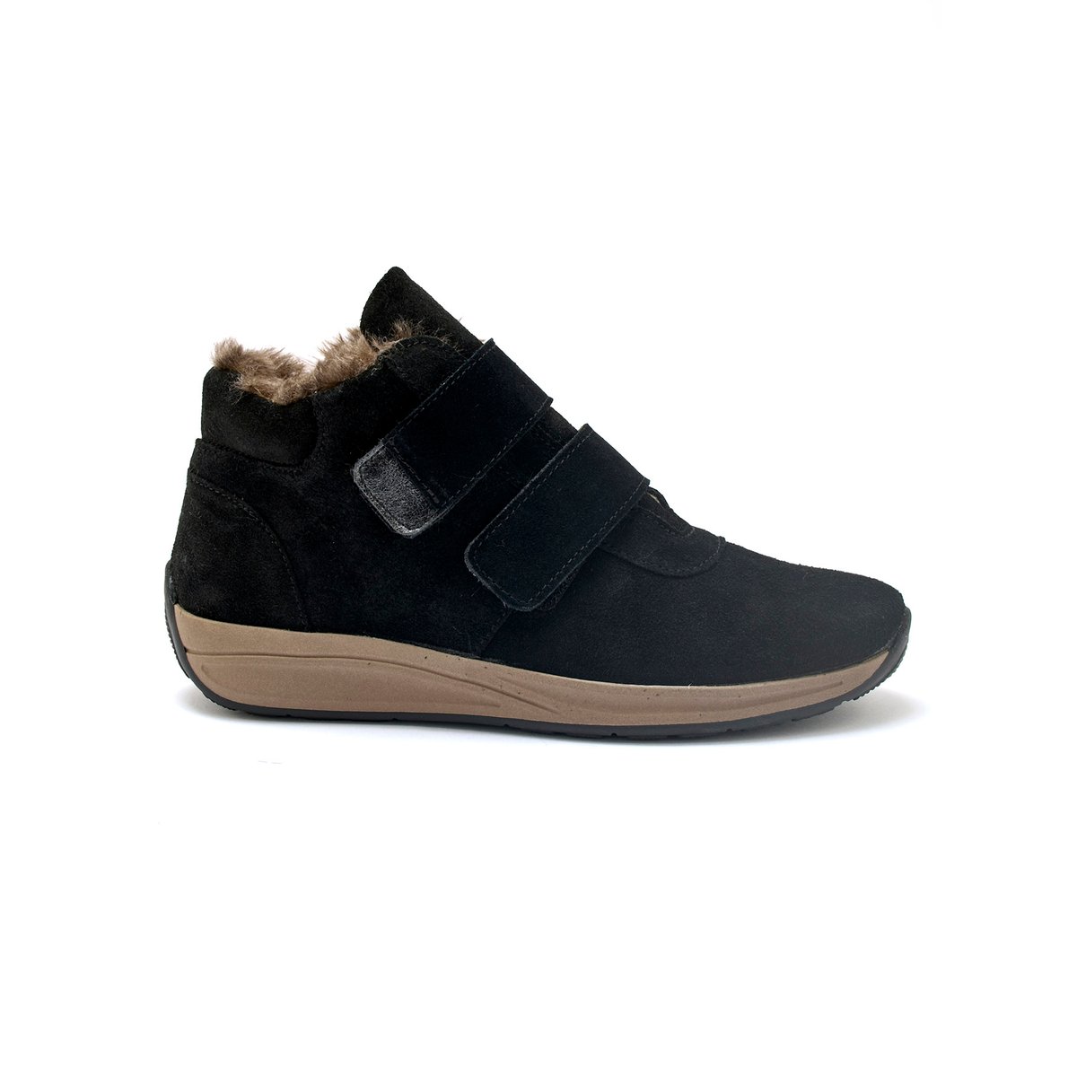 Botts scratchs cuir velours noir, PEDICONFORT