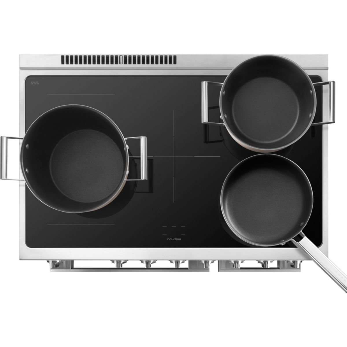 Piano de cuisson induction 5 feux 90 cm CPF92IM inox satiné, SMEG