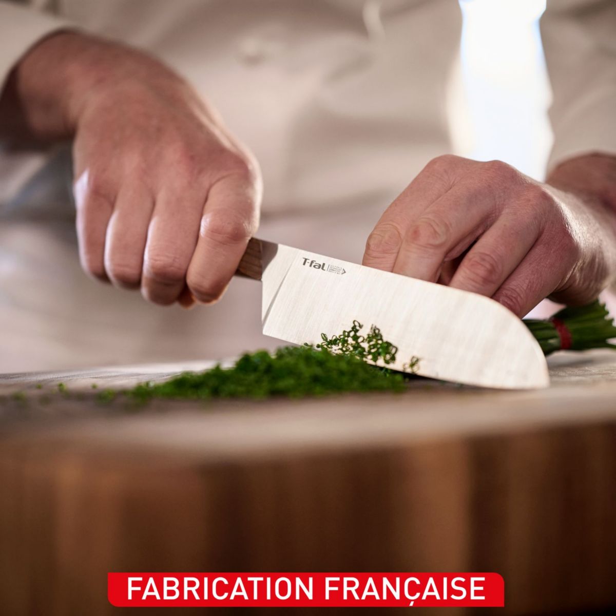Couteau japonais Santoku 16.5cm Collection Paul Bocuse couleur unique, TEFAL