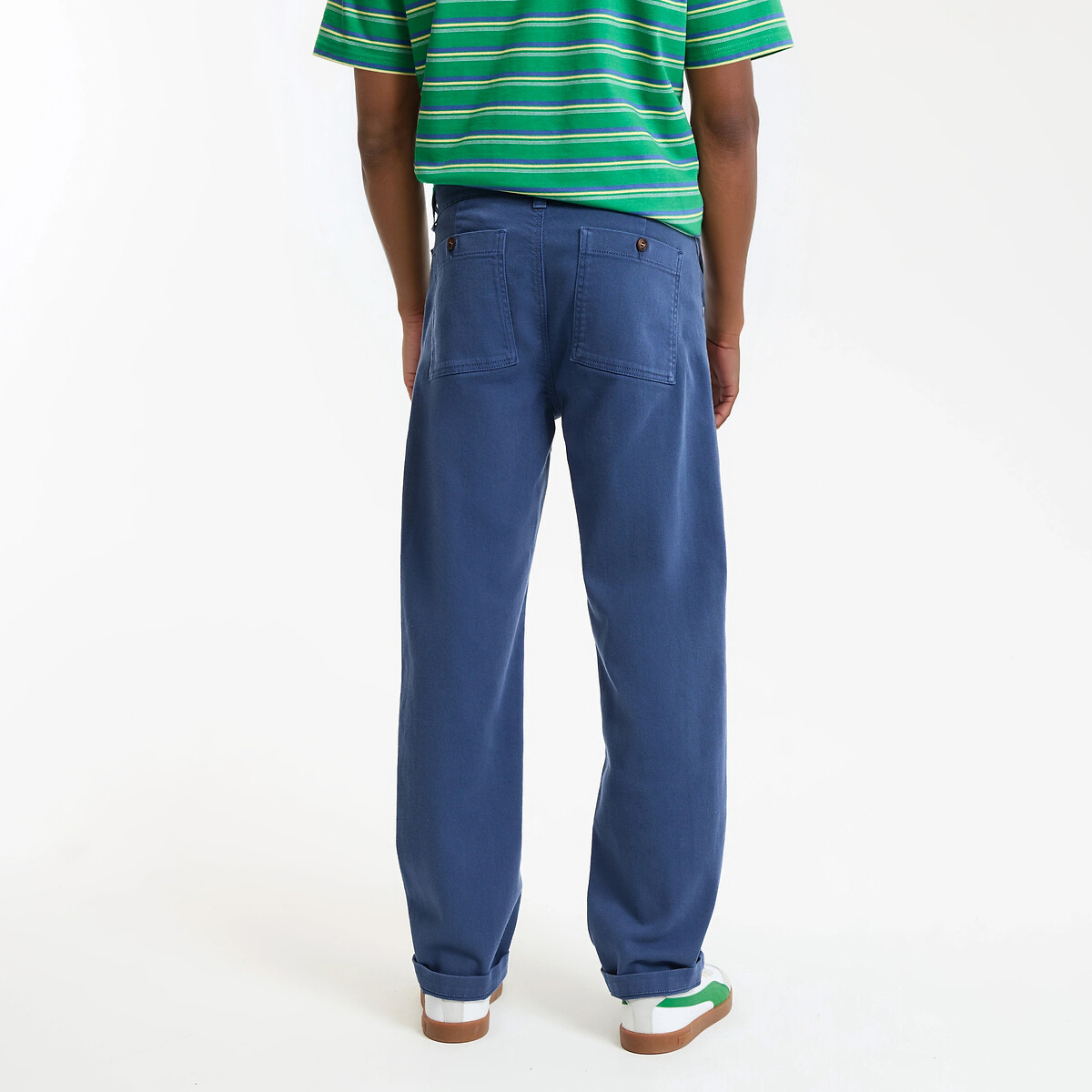 Pantalon droit esprit charpentier bleu indigo, LA REDOUTE COLLECTIONS