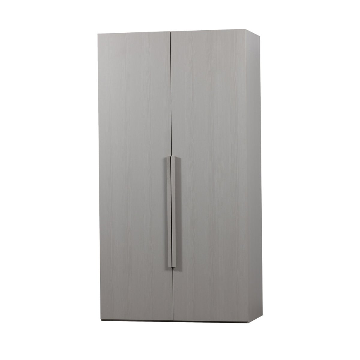 Armoire 2 portes en pin RENS gris clair, WOOOD