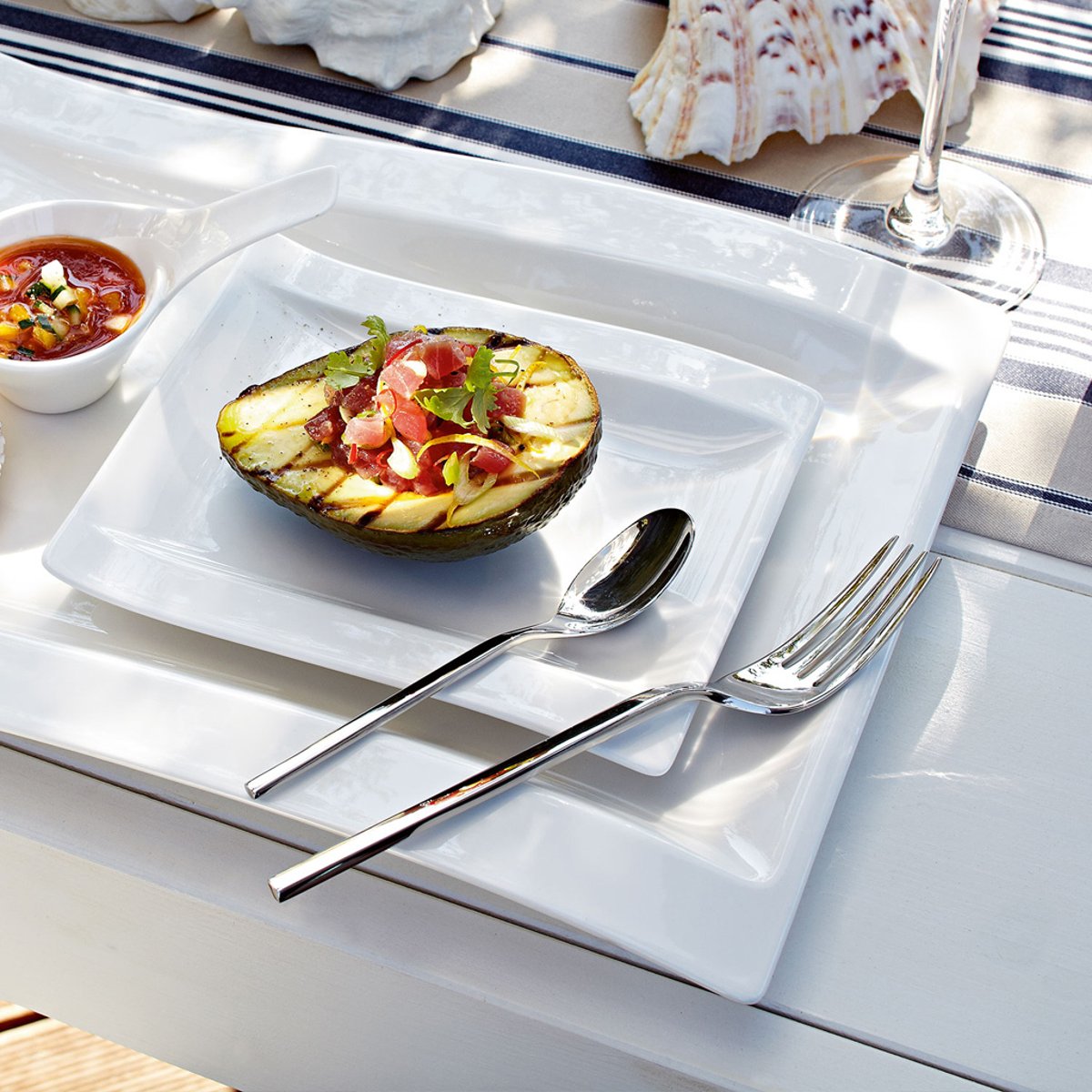 Ménagère 24Pcs. NEWWAVE argent/platine, VILLEROY & BOCH