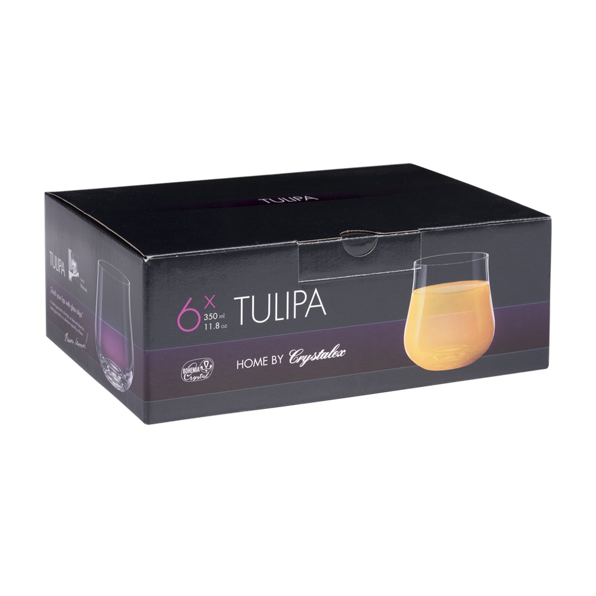 Boîte de 6 gobelets Tulipa 35 cl en cristallin - TULIPA transparent / cristal, TABLE PASSION