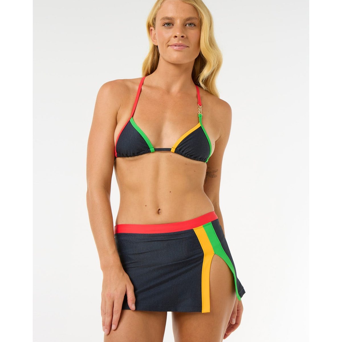 Bas de maillot de bain SODADE VV SWIM SKIRT dark denim - noir, RIP CURL