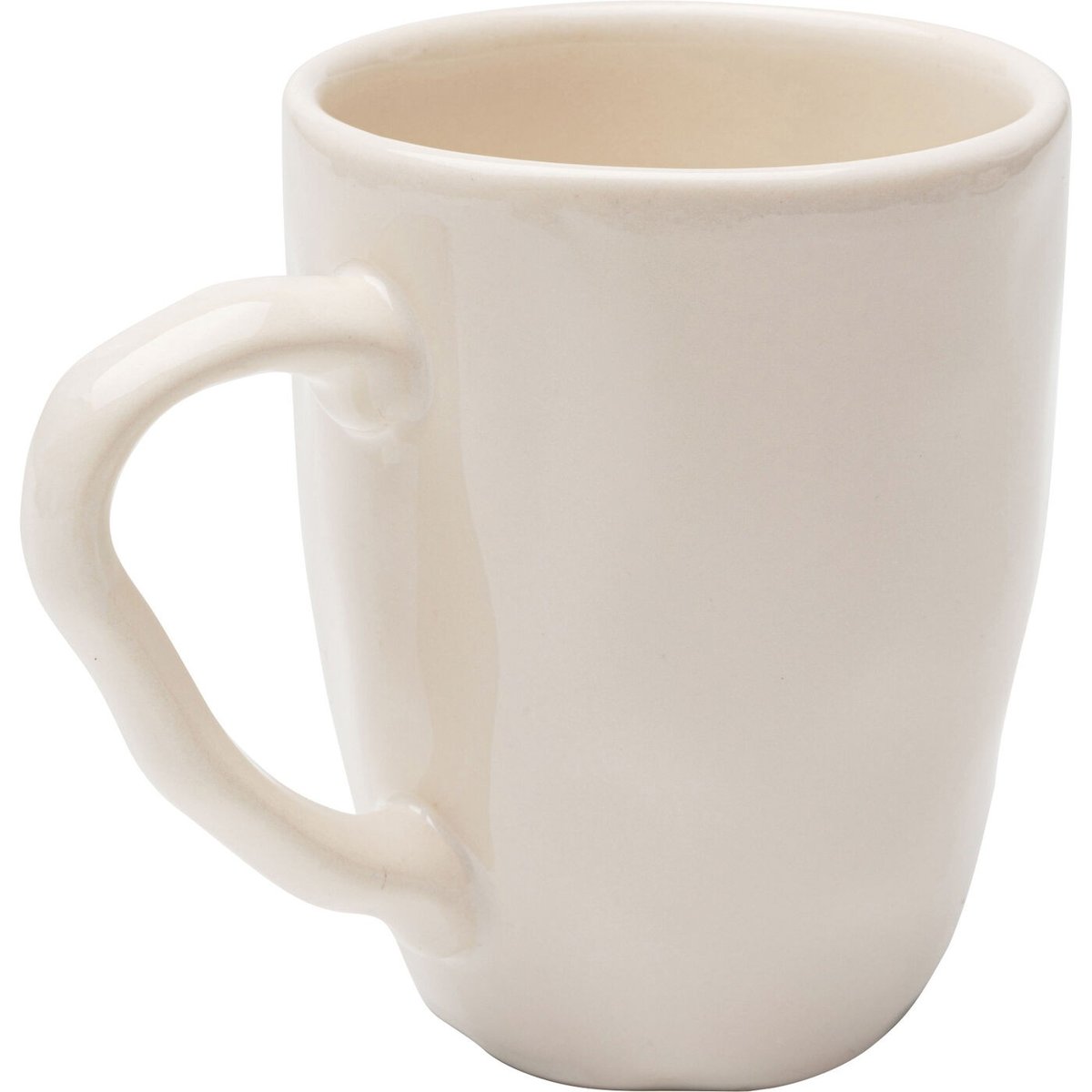Lot de 6 mugs en faïence, ORGANIC crème, KARE DESIGN