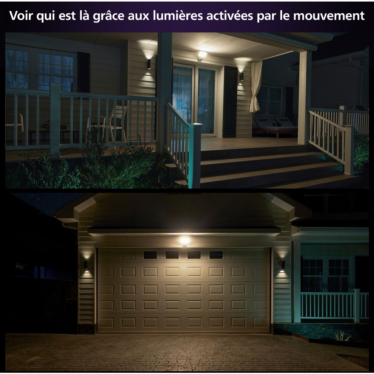 Caméra de surveillance HUE Secure 1080p Floodlight filaire couleur unique, PHILIPS HUE