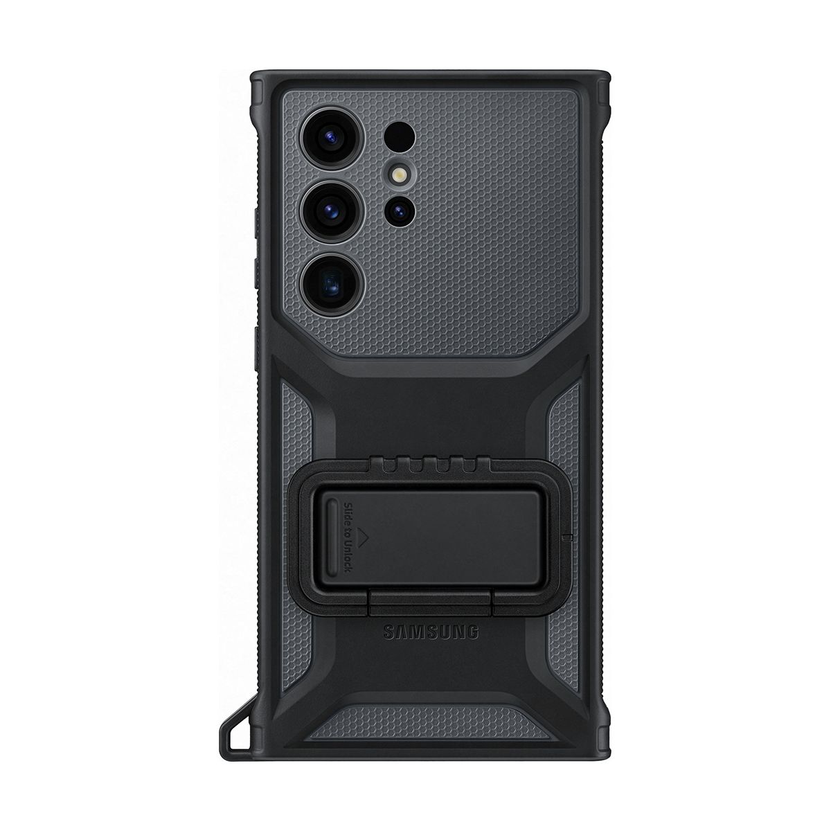 Coque S23 Ultra Renforcee support amovibl gris, SAMSUNG