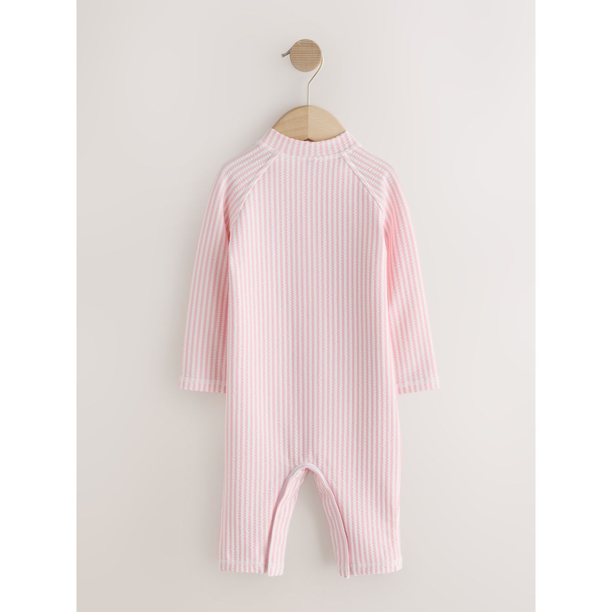 Maillot de bain anti-uv rayé et chapeau rose, NEXT