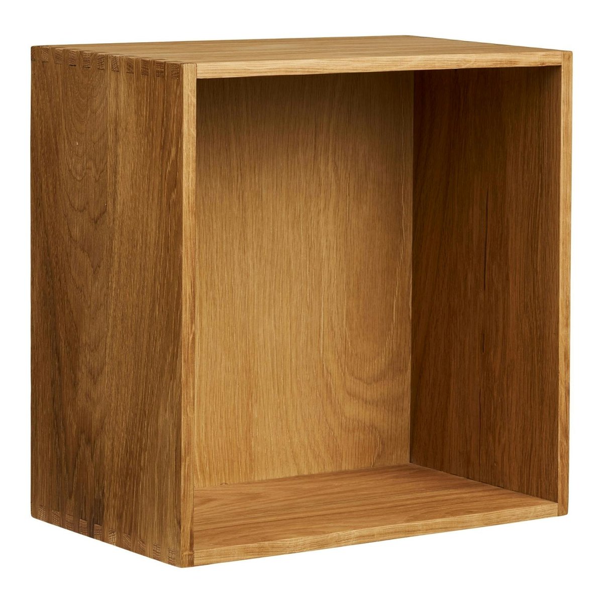 Etagère cube murale en bois de chêne 30 cm VARDE bois naturel, PIER IMPORT