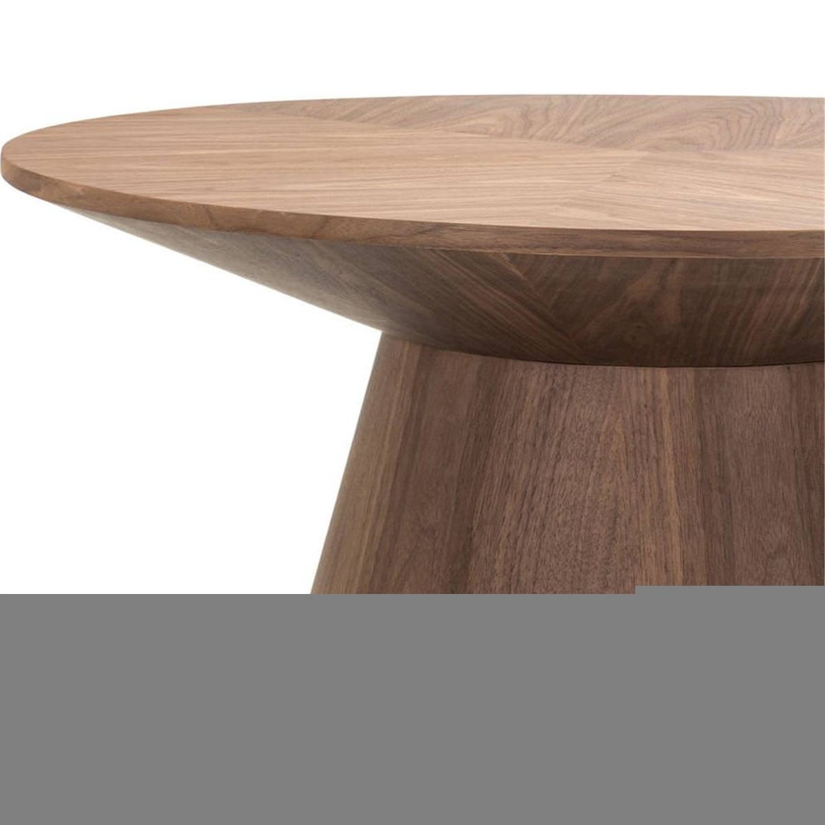 Table basse ronde plaquée noyer MARIEL noyer, RECOLLECTION