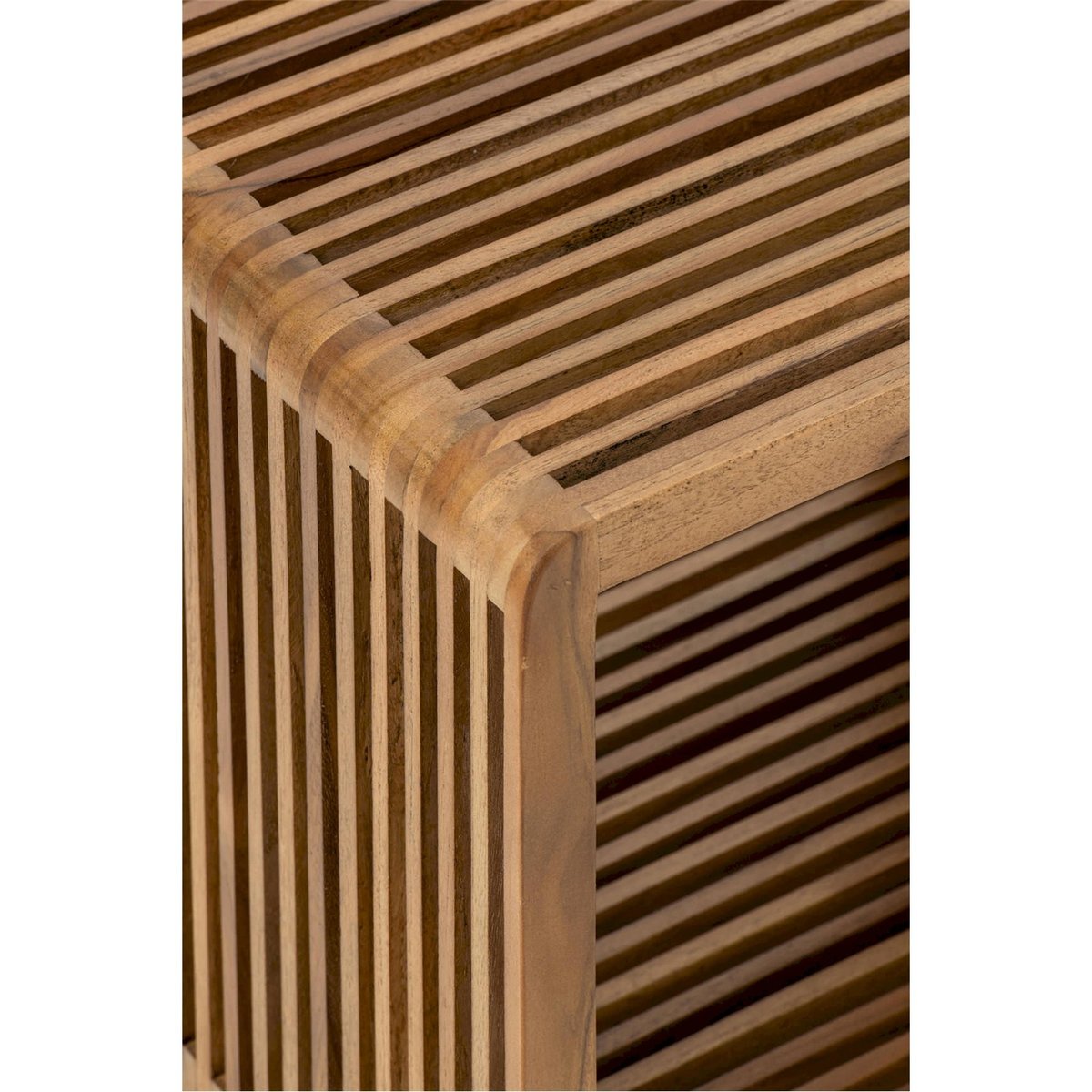 Banc à lattes en bois recyclé naturel, RECOLLECTION