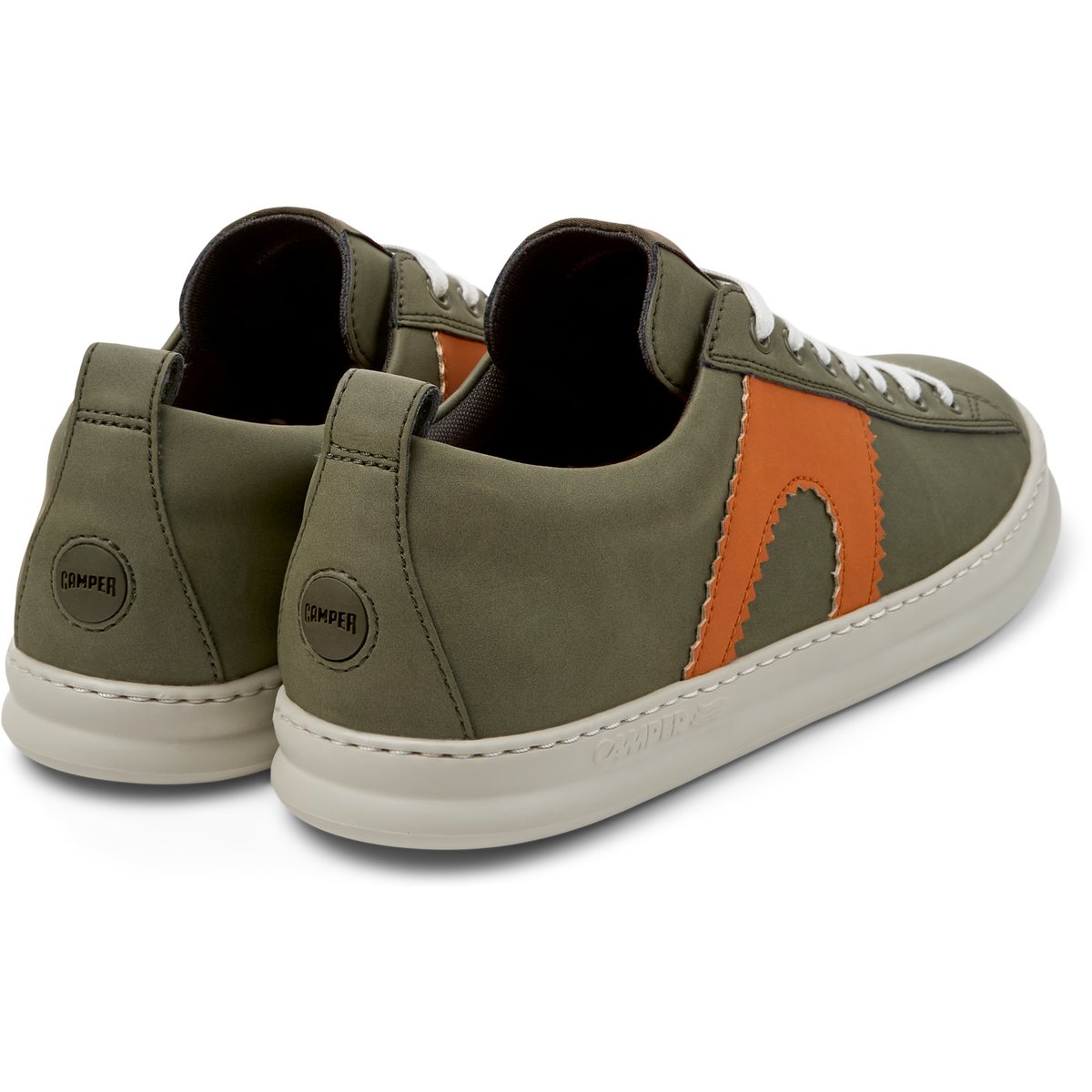 Baskets Runner Four cuir vert moyen, CAMPER