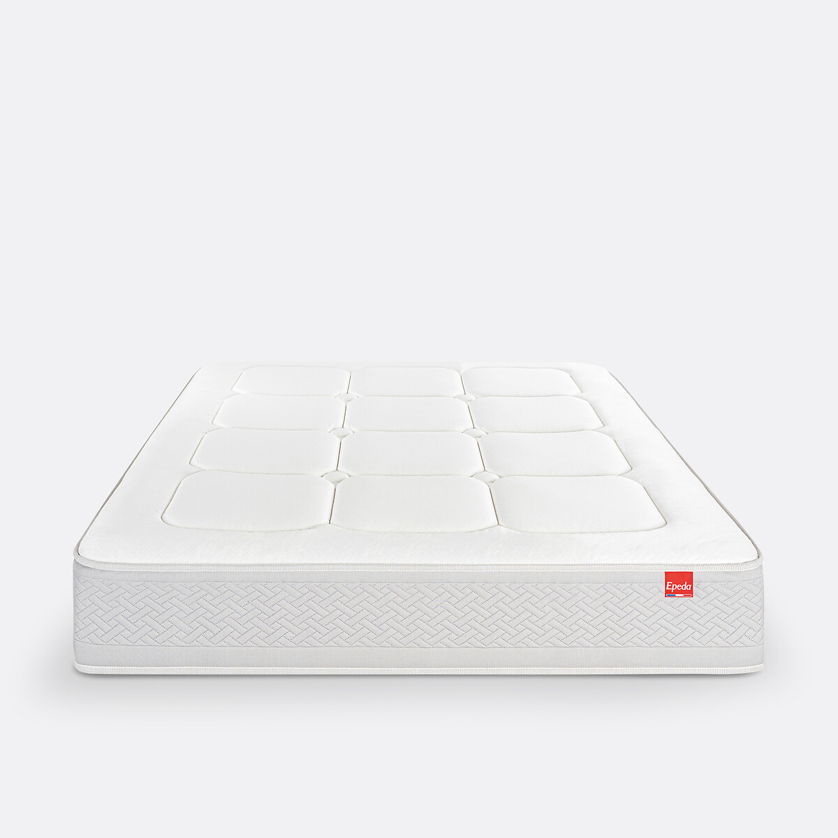Matelas ressorts multi-actif 5 zones L'inoubliable blanc/gris souris, EPEDA