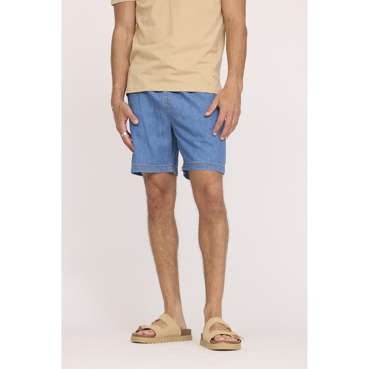 Short coton regular NORY bleu, LEE COOPER