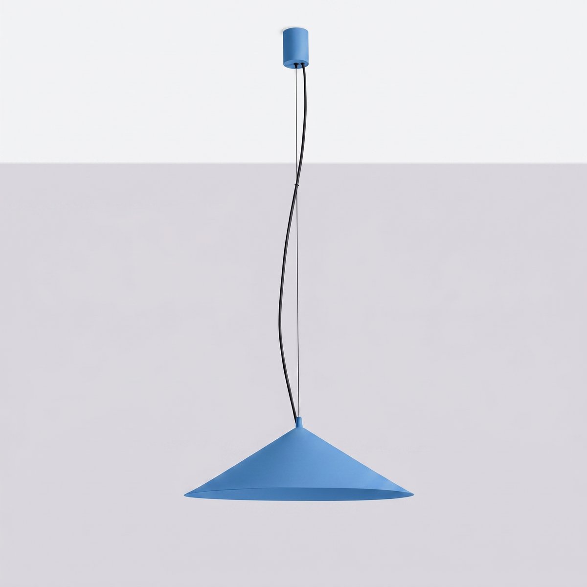 Suspension Acier Bleu LED 1 Fint bleu, EDEN