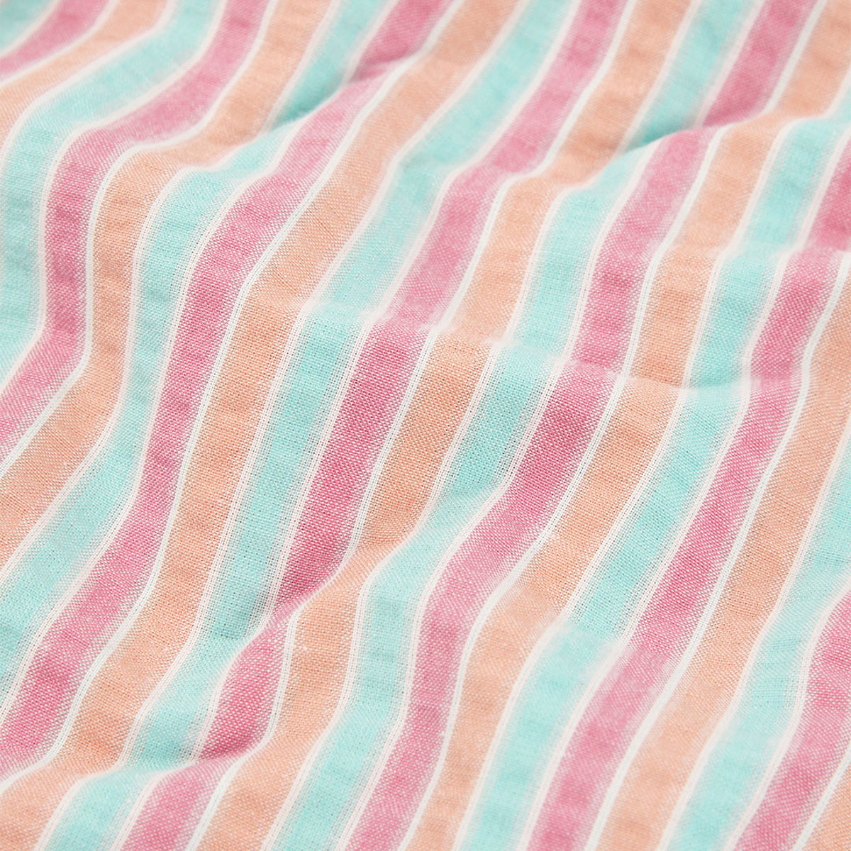 Robe en popeline à rayures multicolore, BOBOLI