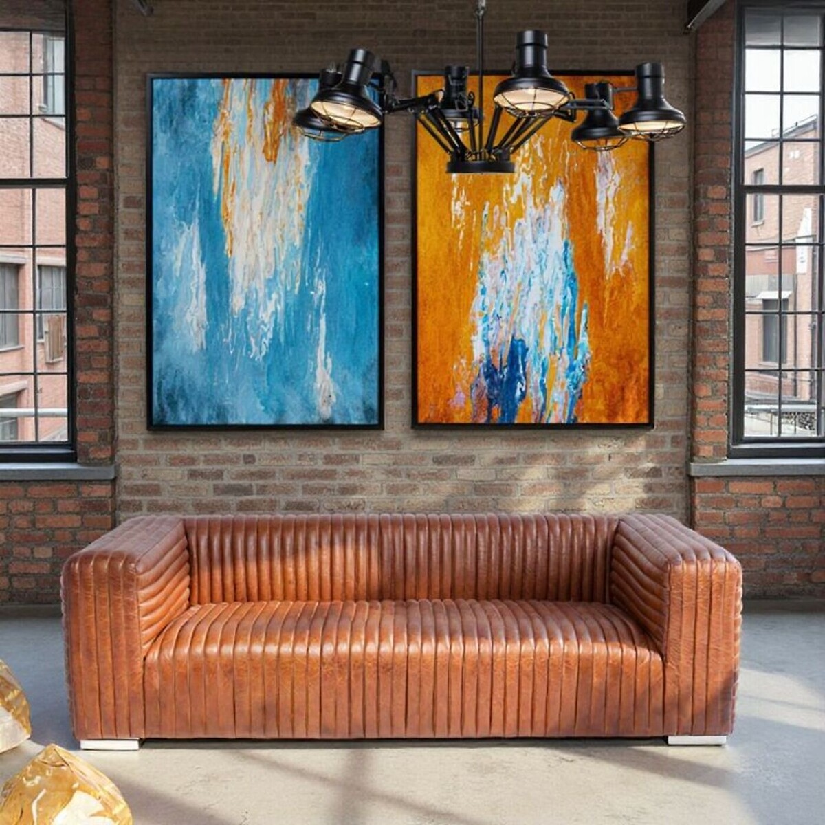 Gerahmtes Bild Artistas Orange 80x120cm orange, KARE DESIGN