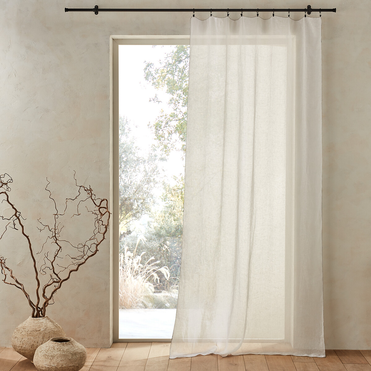 Tenda in voile di lino, Noctuelle bianco, AM.PM