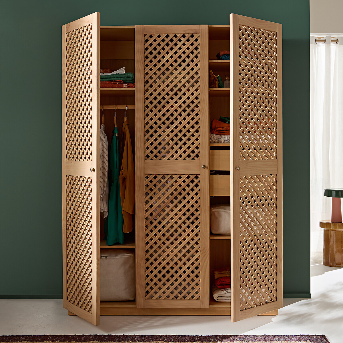 Armario de 3 puertas, Quadri natural, LA REDOUTE INTERIEURS