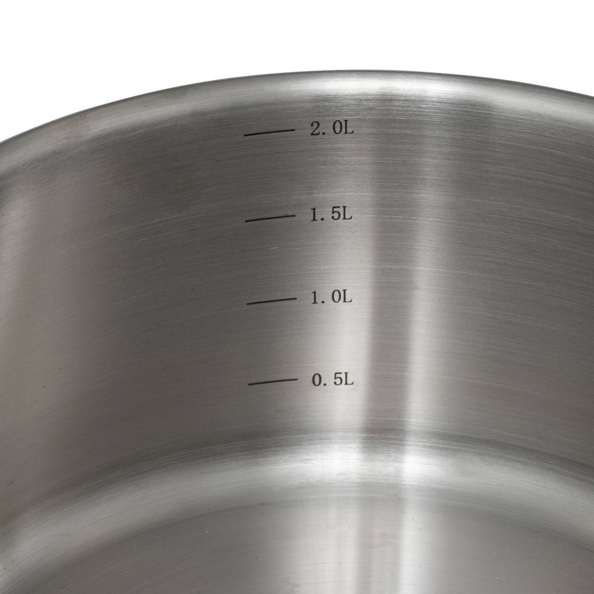 Casserole en inox 16cm avec bec verseur RESILIENCE argent, 5FIVE SIMPLY SMART