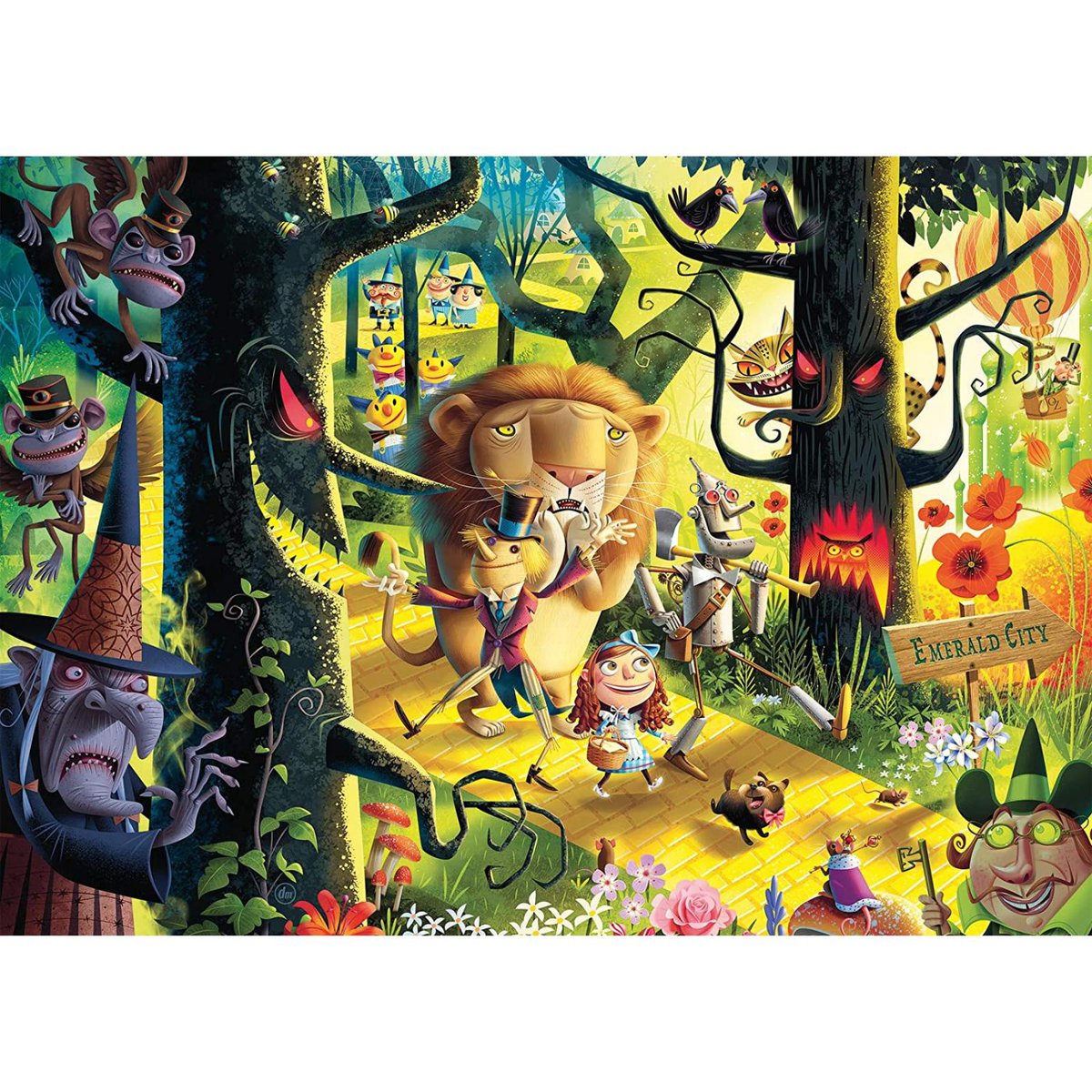 Puzzle 1000 pièces - Le monde d'Oz / Dean MacAdam couleur unique, RAVENSBURGER
