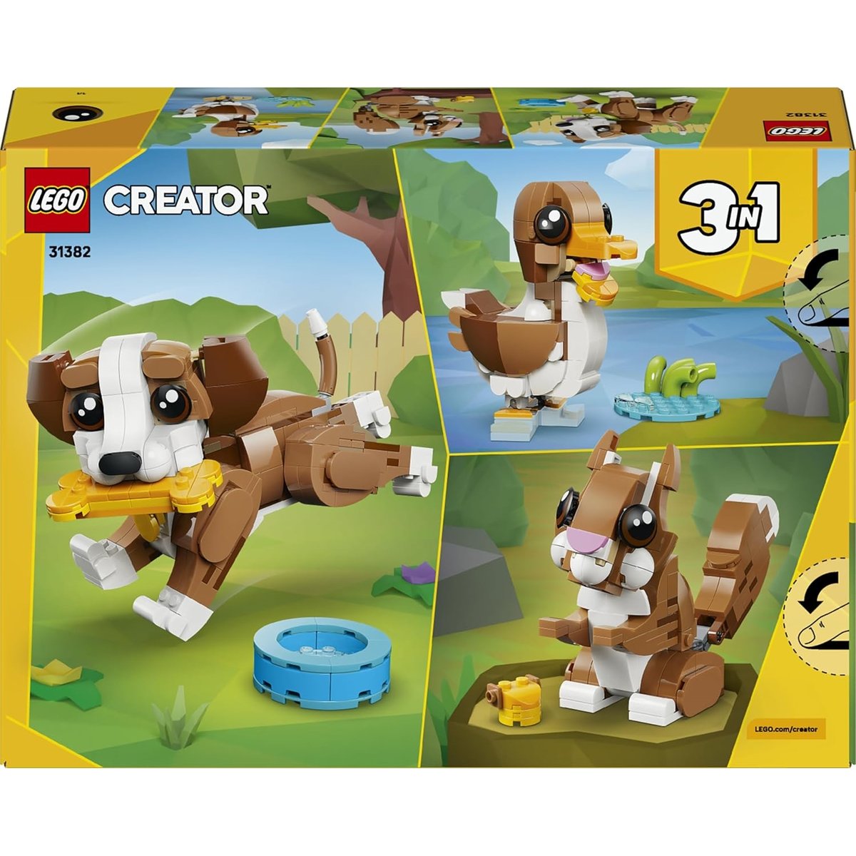 Creator Les adorables animaux : le chiot joueur multicolore, LEGO