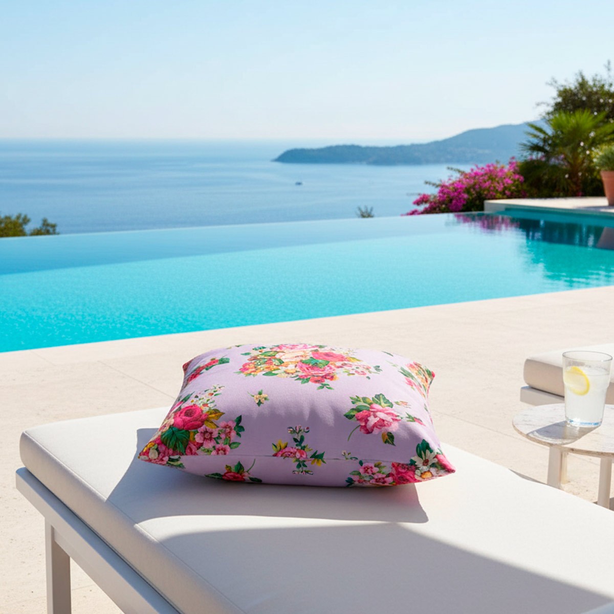 Housse de coussin extérieur MIA lila, VENT DE BOHÈME