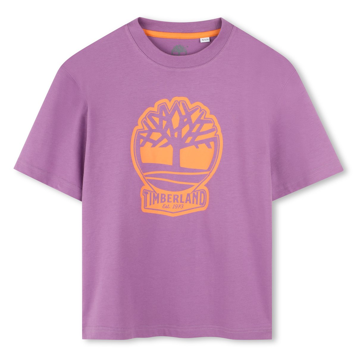 T-shirt bicolore avec logo cassis, TIMBERLAND